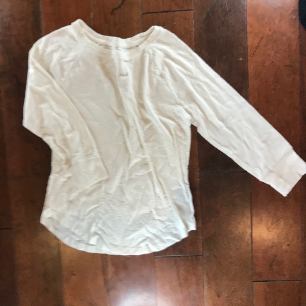 White cotton long sleeve